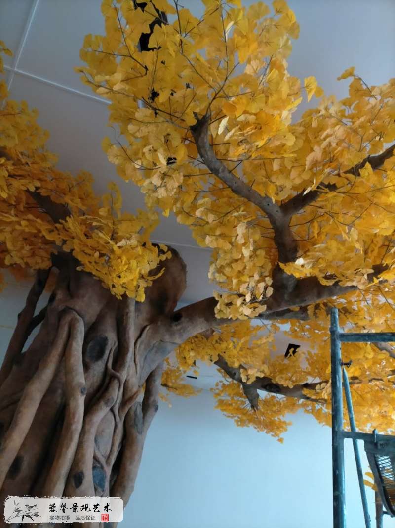 室内仿真银杏树