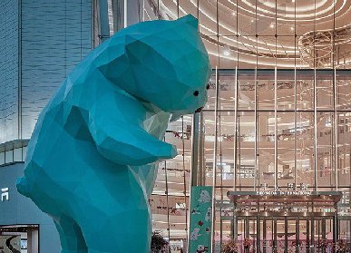 室外大型玻璃钢大熊雕塑
