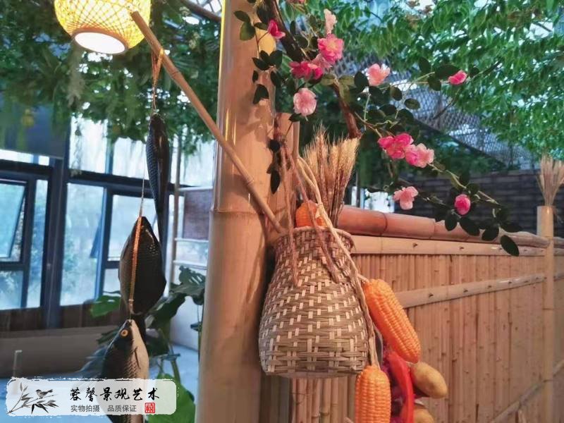 生态餐厅植物吊顶