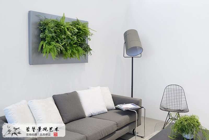 沙发背景植物墙