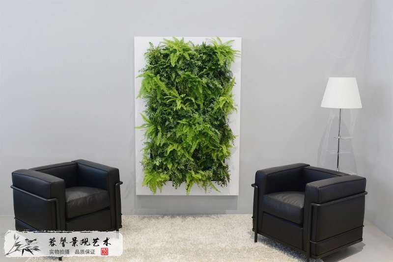 沙发背景植物墙