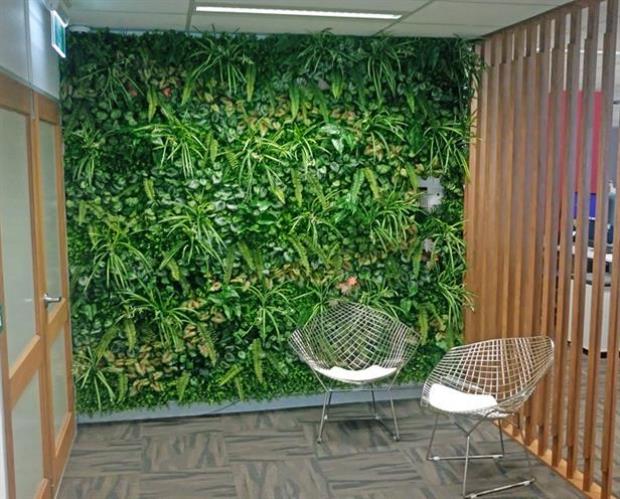 办公室仿真绿植墙