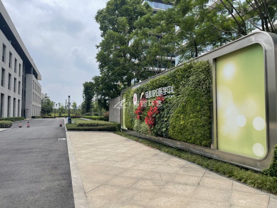 公司绿植形象墙，新川前沿医学研究中心垂直绿化景观